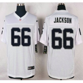 Oakland Raiders #66 Gabe Jackson Nike White Elite Jersey