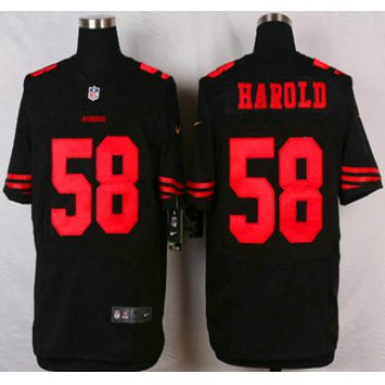San Francisco 49ers #58 Eli Harold 2015 Nike Black Elite Jersey