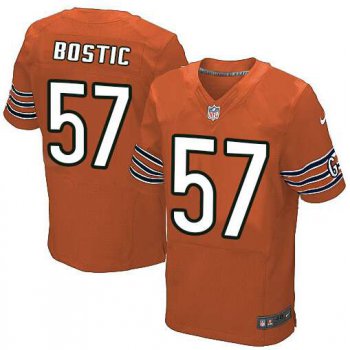 Men's Nike Chicago Bears #57 Jon Bostic Elite Orange Alternate NFL Jersey