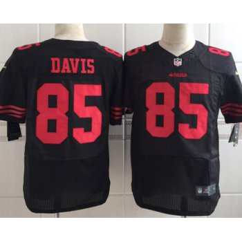 Men's San Francisco 49ers #85 Vernon Davis 2015 Nike Black Elite Jersey