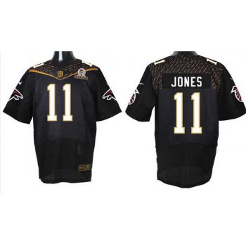 Men's Atlanta Falcons #11 Julio Jones Black 2016 Pro Bowl Nike Elite Jersey