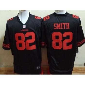 Men's San Francisco 49ers #82 Torrey Smith Black Alternate 2015 NFL Nike Game Jersey
