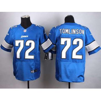Nike Detroit Lions #72 Laken Tomlinson Light Blue Elite Jersey