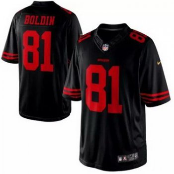 Nike San Francisco 49ers #81 Anquan Boldin 2015 Black Limited Jersey