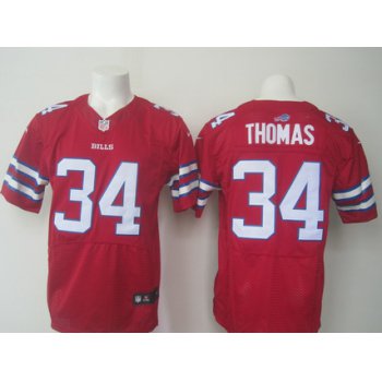 Men's Buffalo Bills #34 Thurman Thomas Red Retired Player 2015 NFL Nike Elite Jersey