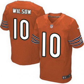 Men's Chicago Bears #10 Marquess Wilson Orange Alternate NFL Nike Elite Jersey