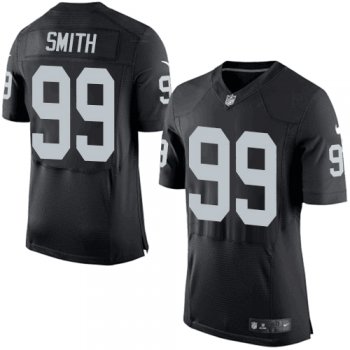 Men's Oakland Raiders #99 Aldon Smith Black Team Color NFL Nike Elite Jersey