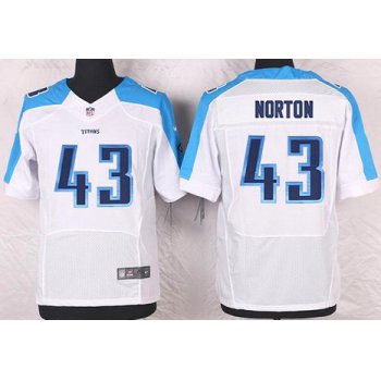 Men's Tennessee Titans #43 Jim Norton White Retired Player NFL Nike Elite Jersey