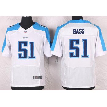 Men's Tennessee Titans #51 David Bass White Road NFL Nike Elite Jersey