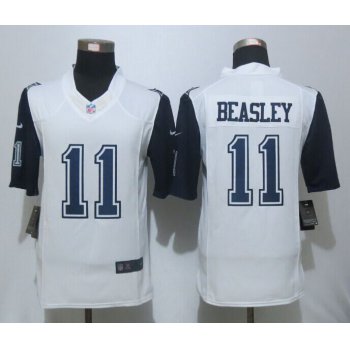 Nike Cowboys 11 Cole Beasley White Color Rush Limited Jersey