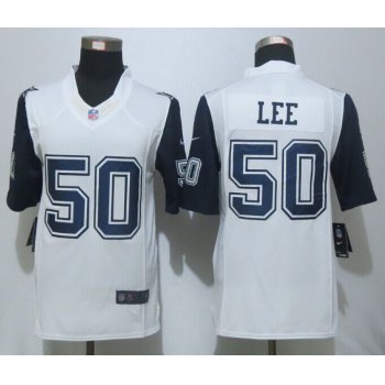 Nike Cowboys 50 Sean Lee White Color Rush Limited Jersey