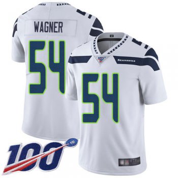 Nike Seahawks #54 Bobby Wagner White Men's Stitched NFL 100th Season Vapor Limited Jersey