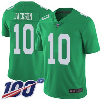 Nike Eagles #10 DeSean Jackson Green Men's Stitched NFL Limited Rush 100th Season Jersey