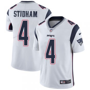 Nike Patriots #4 Jarrett Stidham White Men's Stitched NFL Vapor Untouchable Limited Jersey