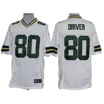Nike Green Bay Packers #80 Donald Driver White Limited Jersey
