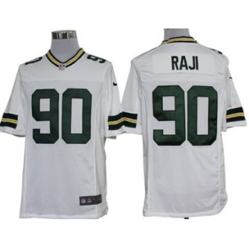 Nike Green Bay Packers #90 B.J. Raji White Limited Jersey