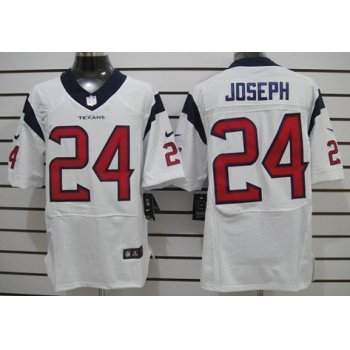 Nike Houston Texans #24 Johnathan Joseph White Elite Jersey