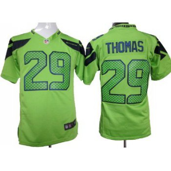 Nike Seattle Seahawks #29 Earl Thomas Green Game Jersey