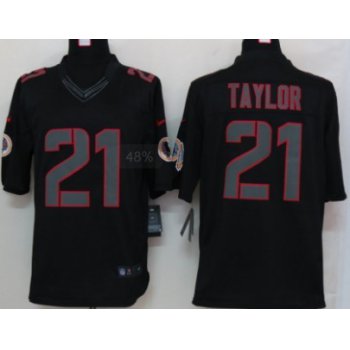 Nike Washington Redskins #21 Sean Taylor Black Impact Limited Jersey