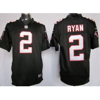 Nike Atlanta Falcons #2 Matt Ryan Black Game Jersey
