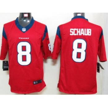 Nike Houston Texans #8 Matt Schaub Red Limited Jersey
