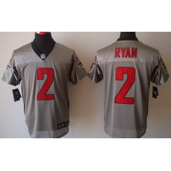Nike Atlanta Falcons #2 Matt Ryan Gray Shadow Elite Jersey