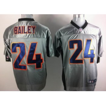 Nike Denver Broncos #24 Champ Bailey Gray Shadow Elite Jersey