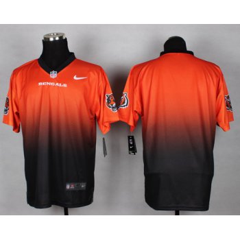 Nike Cincinnati Bengals Blank Orange/Black Fadeaway Elite Jersey