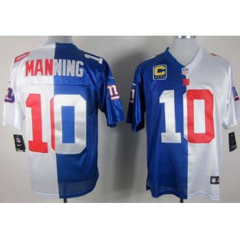 Nike New York Giants #10 Eli Manning Blue/White Two Tone Elite Jersey