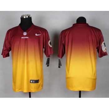 Nike Washington Redskins Blank Red/Yellow Fadeaway Elite Jersey