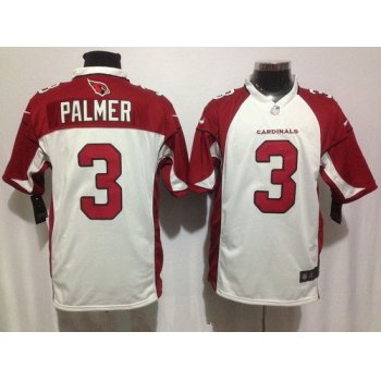 Men's Arizona Cardinals #3 Carson Palmer White Road Stitched NFL Nike Game Jersey