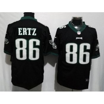Men's Philadelphia Eagles #86 Zach Ertz Black Alternate Stitched NFL Nike Game Jersey