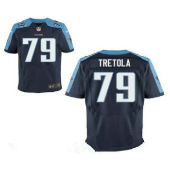 Men's Tennessee Titans #79 Sebastian Tretola Navy Blue Alternate Stitched NFL Nike Elite Jersey
