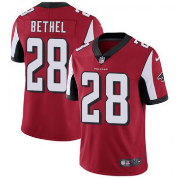 Nike Atlanta Falcons #28 Justin Bethel Red Team Color Men's Stitched NFL Vapor Untouchable Limited Jersey
