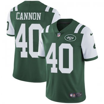 Nike New York Jets #40 Trenton Cannon Green Team Color Men's Stitched NFL Vapor Untouchable Limited Jersey