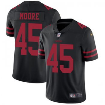 Nike San Francisco 49ers #45 Tarvarius Moore Black Alternate Men's Stitched NFL Vapor Untouchable Limited Jersey