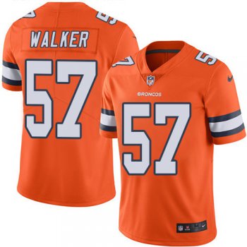 Nike Denver Broncos #57 Demarcus Walker Orange Men's Stitched NFL Limited Rush Jersey