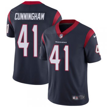 Nike Houston Texans #41 Zach Cunningham Navy Blue Team Color Men's Stitched NFL Vapor Untouchable Limited Jersey