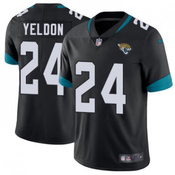 Nike Jacksonville Jaguars #24 T.J. Yeldon Black Alternate Men's Stitched NFL Vapor Untouchable Limited Jersey