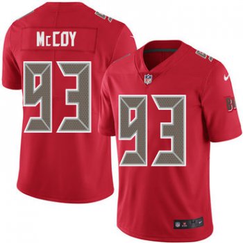 Nike Tampa Bay Buccaneers #93 Gerald McCoy Red Men's Stitched NFL Limited Rush Jersey