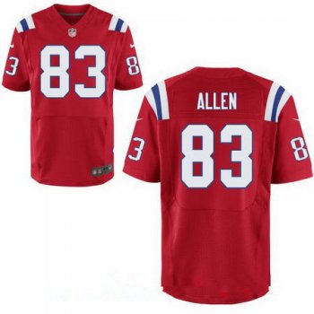 Men's New England Patriots #83 Dwayne Allen Red Alternate Stitched NFL Nike Elite Jersey