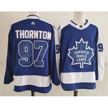 Men's Toronto Maple Leafs #97 Joe Thornton Royal Blue 2021 Retro Stitched NHL Jersey