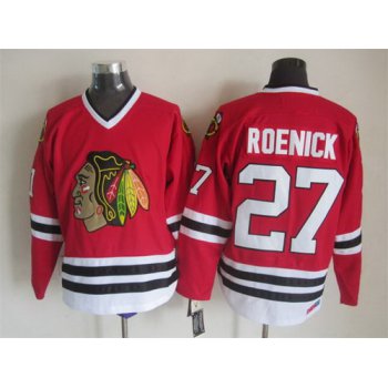 Chicago Blackhawks #27 Jeremy Roenick Red Throwback CCM Jersey