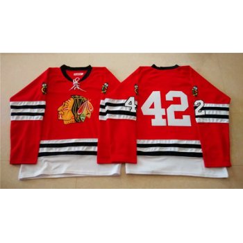 Chicago Blackhawks #42 Joakim Nordstrom 1960-61 Red Vintage Jersey