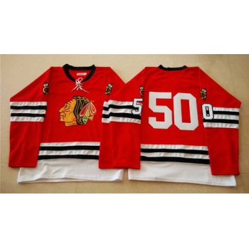 Chicago Blackhawks #50 Corey Crawford 1960-61 Red Vintage Jersey