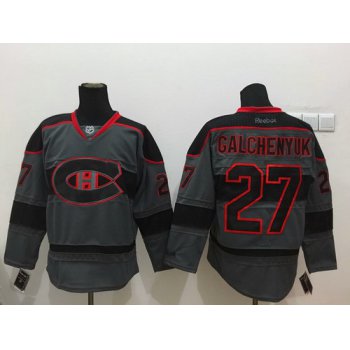 Montreal Canadiens #27 Alex Galchenyuk Charcoal Gray Jersey