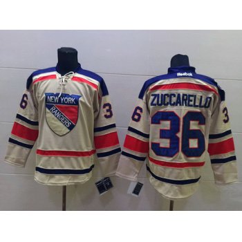 New York Rangers #36 Mats Zuccarello 2012 Winter Classic Cream Jersey