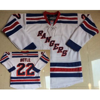 New York Rangers #22 Dan Boyle White Jersey