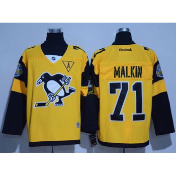 Penguins #71 Evgeni Malkin Gold 2017 Stadium Series Stitched NHL Jersey