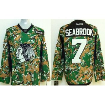Chicago Blackhawks #7 Brent Seabrook 2014 Camo Jersey